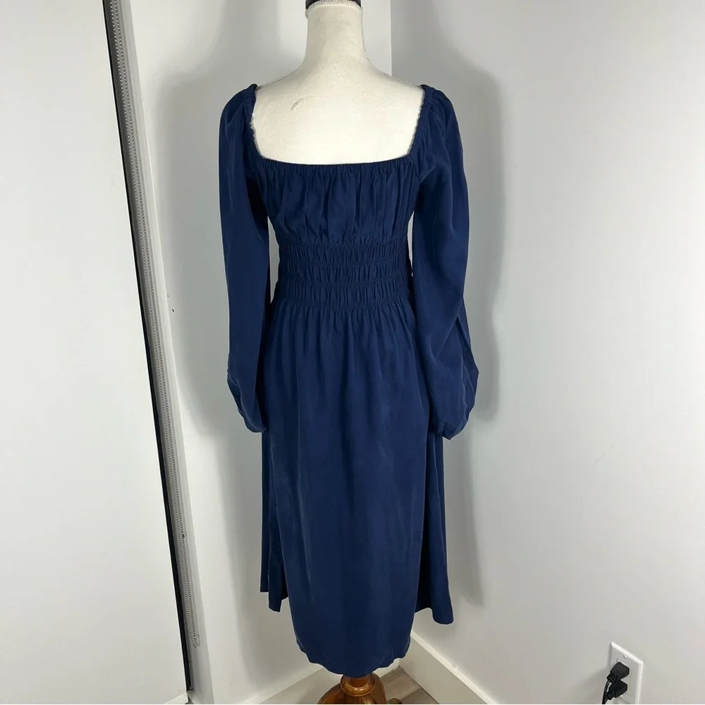 Hill House Jasmine nap dress long sleeve smocked
